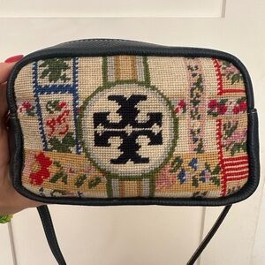 Tory Burch Perry Bombe Mini Bag - Needlepoint Crossbody and Beltbag